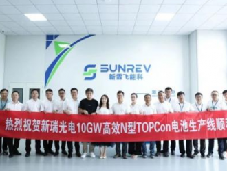新霖飛10GW N-TOPCon電池片成功下線(xiàn)!
